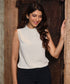 Basic Back Keyhole Sleeveless Mint Top